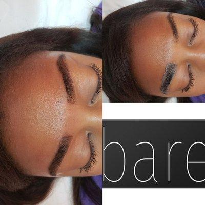 Brow tint and shaping