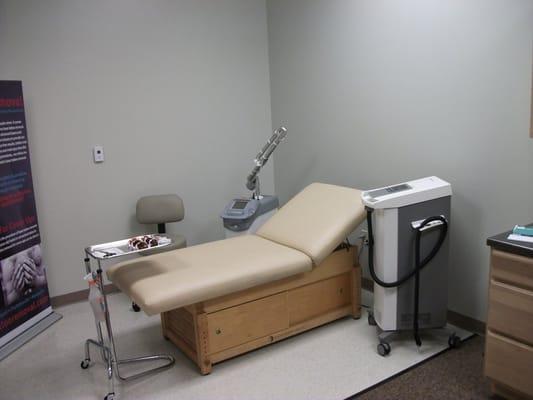 Laser treatment room