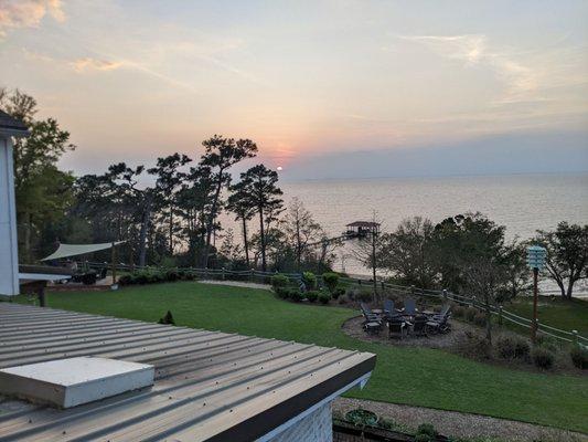 Peace and Tranquility: View from the balcony overlookig the gulf.