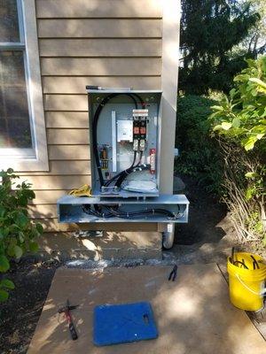 400 Amp Transfer Switch/20kW Generator Install Libertyville