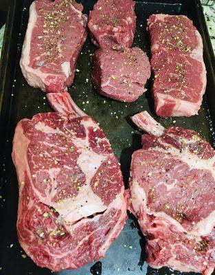 Tomahawk ribeyes