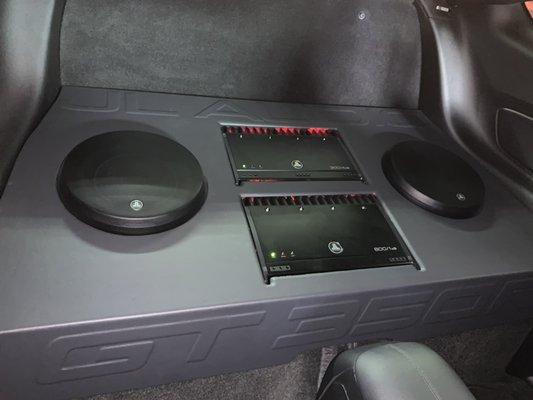 Custom Jl Audio System  in a 2010 Ford Mustang GT350