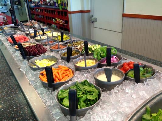 The amazing salad bar!!