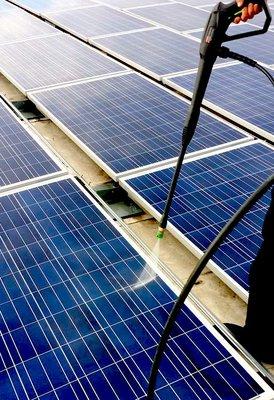 We also specialize in solar panel cleaning and maintenance. Call us today for a free quote!