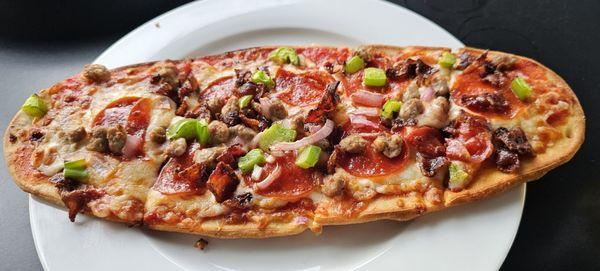 Flatbread pizza