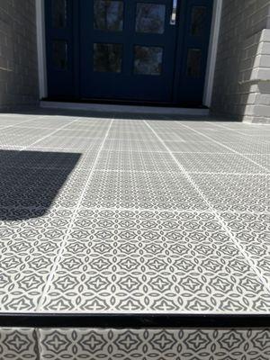 Front porch tile