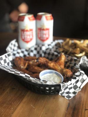 Warpath Wings, Fresh Cut Fries, and Beer!