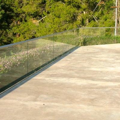 Glass railing systems