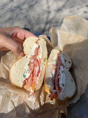 Lox Spread Sandwich