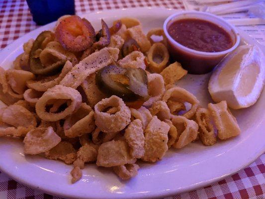 Calamari appetizer