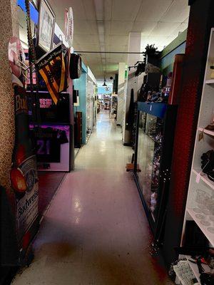 Hallway inside Antique Mart