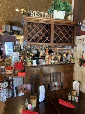 View inside restaurant