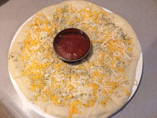 Classic Cheesy Bread - Before Cooking