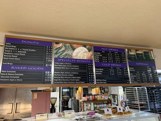 Menu and prices