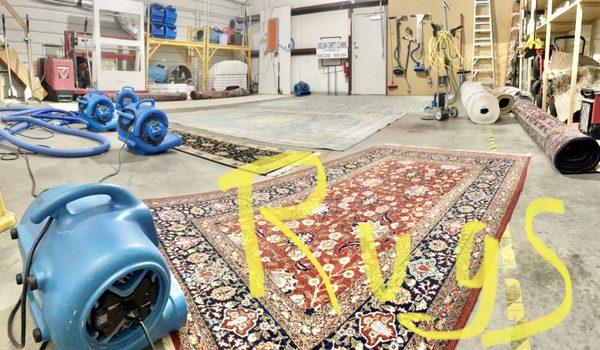 In shop rug cleaning!