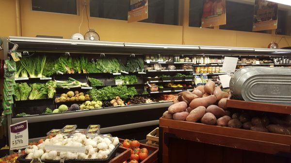 Nice organic veggie selection