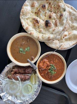 Nihari, seekh kabob, chicken karahi