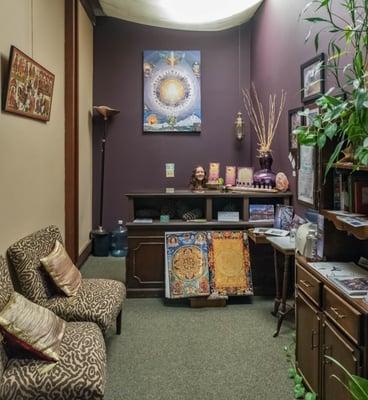 Front desk and waiting area