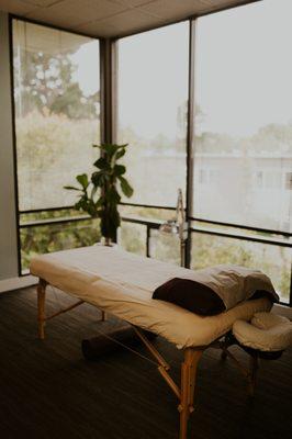 One of our treatment rooms at Galen Wilson Acupuncture, San Luis Obispo