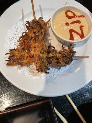 Fried Squid Skewer