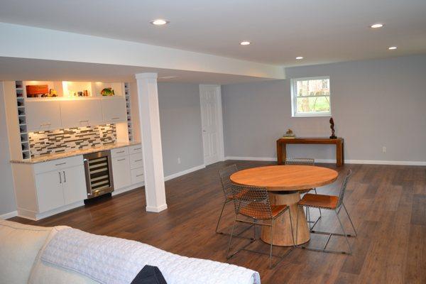 Beautiful basement remodel by Steve Carver