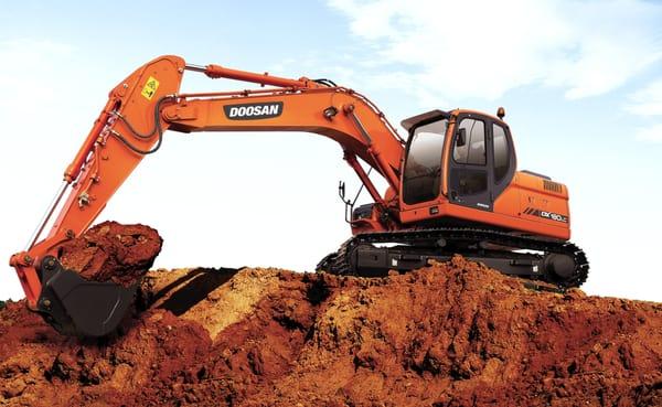 Doosan track excavator