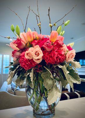 Valentine's Day arrangement by David brown