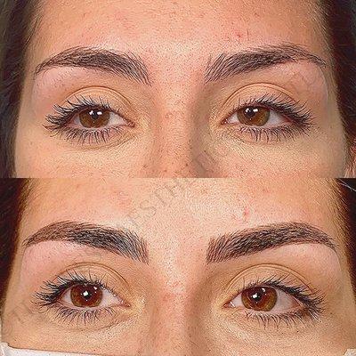 Before & after microblading