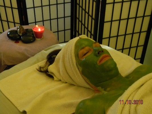 Seaweed facial.