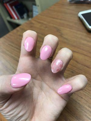 Valentine's Day manicure