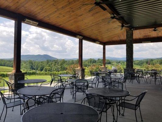 Just look at that view from our covered, spacious back patio!