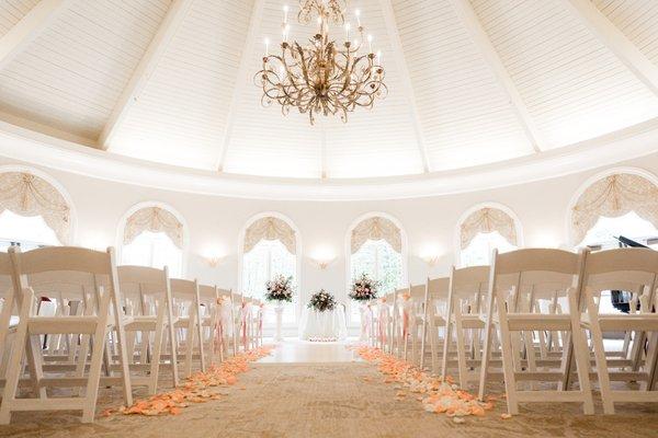 In the colder months, our ballroom is a gorgeous place to host an indoor ceremony.