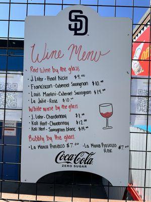 Wine Menu 8/2024