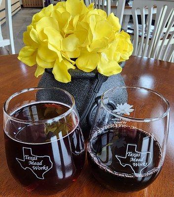 Wine and mead. As members, you receive a complimentary glass with each visit.