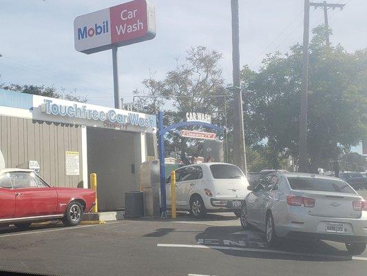 Waiting for carwash