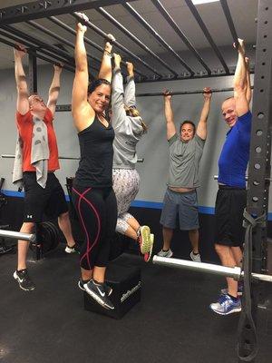 Just Hangin' Out at the end of the workout!