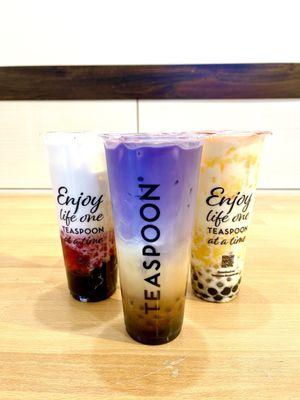 Left to Right: Silky Strawberry, Dirty Ube, Silky Mango