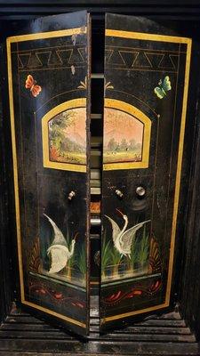 Texas Capitol Visitors Center with old safe closed ajar