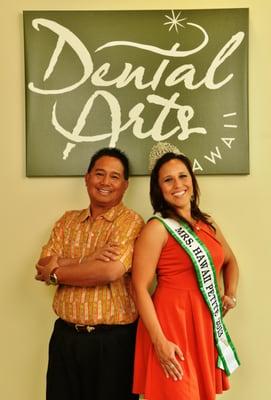 Dr. Baysa and Peggy Harbottle, Mrs. Hawaii Petite