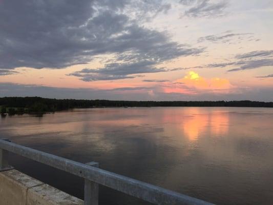 Sunset view from the bridge