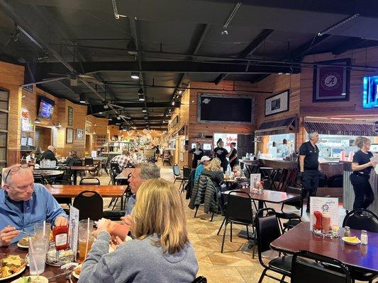 Huge dining area