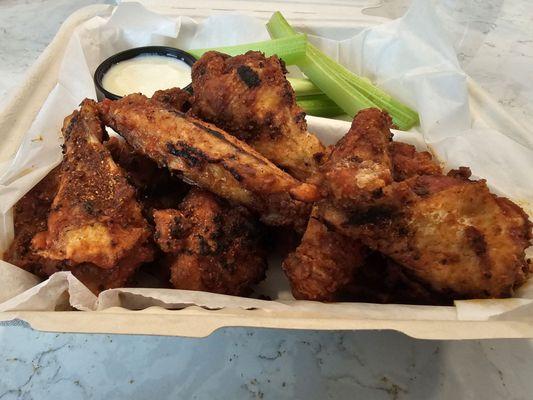 10 Cajun mesquite wings