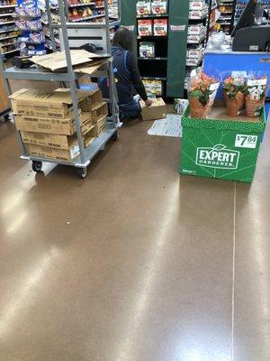 Why are donuts on floor plus candy too. Many times bread