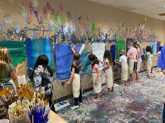 Summer Camp - Splatter Painting