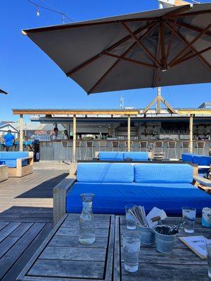 Lounge seating area by the bar