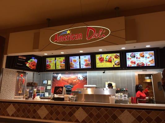 Front counter in Cumberland Mall food court.