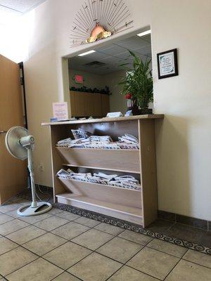 Front desk/reception