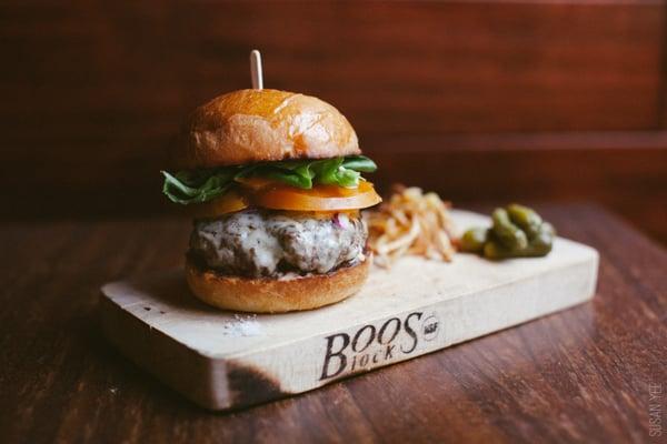 Grass fed beef Burger on house-made Brioche bun