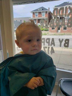 Happy Customer's first Hair cut.