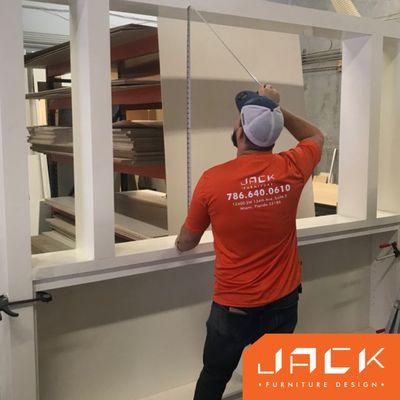 Jack Furniture's team working on your project